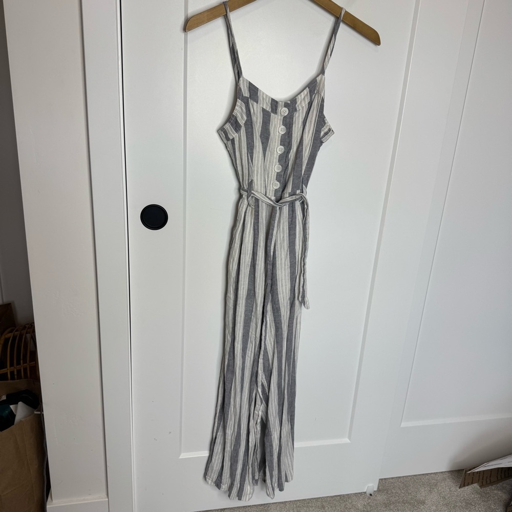 Rails Harper Laguna Stripe Jumpsuit Linen Blend B… - image 2